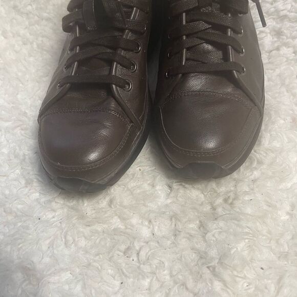 MBT400273-01 Brown Leather Toning Walking Shoes Women SZ10-10.5 - Picture 5 of 10